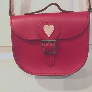 Brit Stitch hot pink leather bag